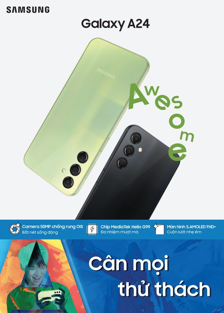 Samsung Galaxy A24 lên kệ, giá từ 6,5 triệu đồng Samsung Galaxy A24 lên kệ, giá từ 6,5 triệu đồng