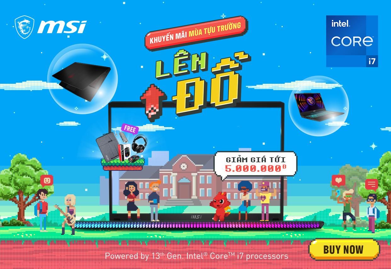 Đón mùa tựu trường 2023 cùng laptop MSI Đón mùa tựu trường 2023 cùng laptop MSI
