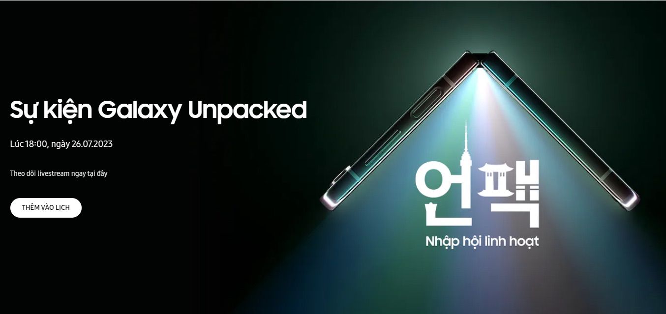 Samsung gửi thư mời xem sự kiện Galaxy Unpacked
