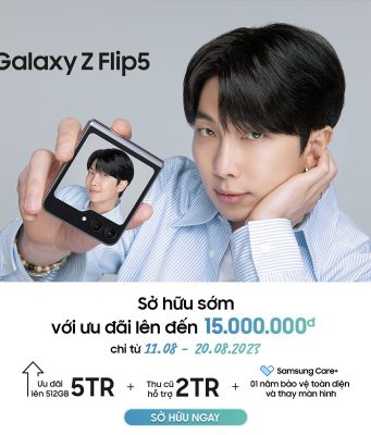 Cơ hội cuối cùng để sở hữu Galaxy Z Flip5 với siêu ưu đãi lên đến 15 triệu đồng