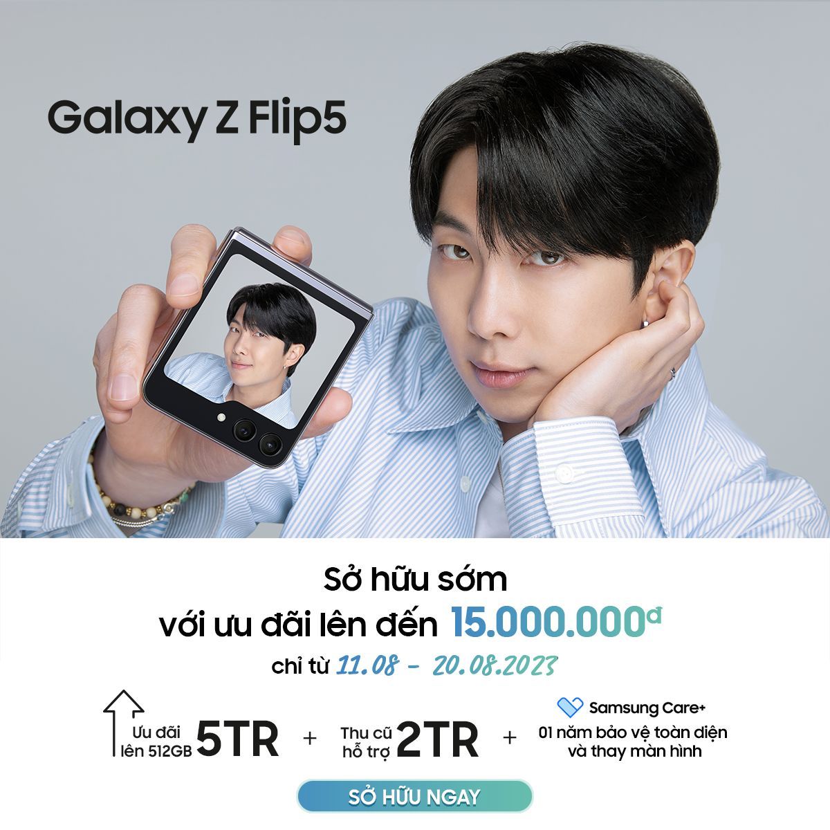 Cơ hội cuối cùng để sở hữu Galaxy Z Flip5 với siêu ưu đãi lên đến 15 triệu đồng 219140-galaxy-z-flip5-sieu-uu-dai-den-15-trieu