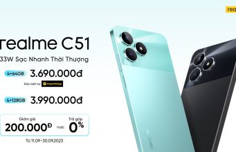 Dòng C kết nạp thêm thành viên mới realme C51 sạc nhanh 33W, thiết kế thời thượng với giá khởi điểm 3.690.000 đồng