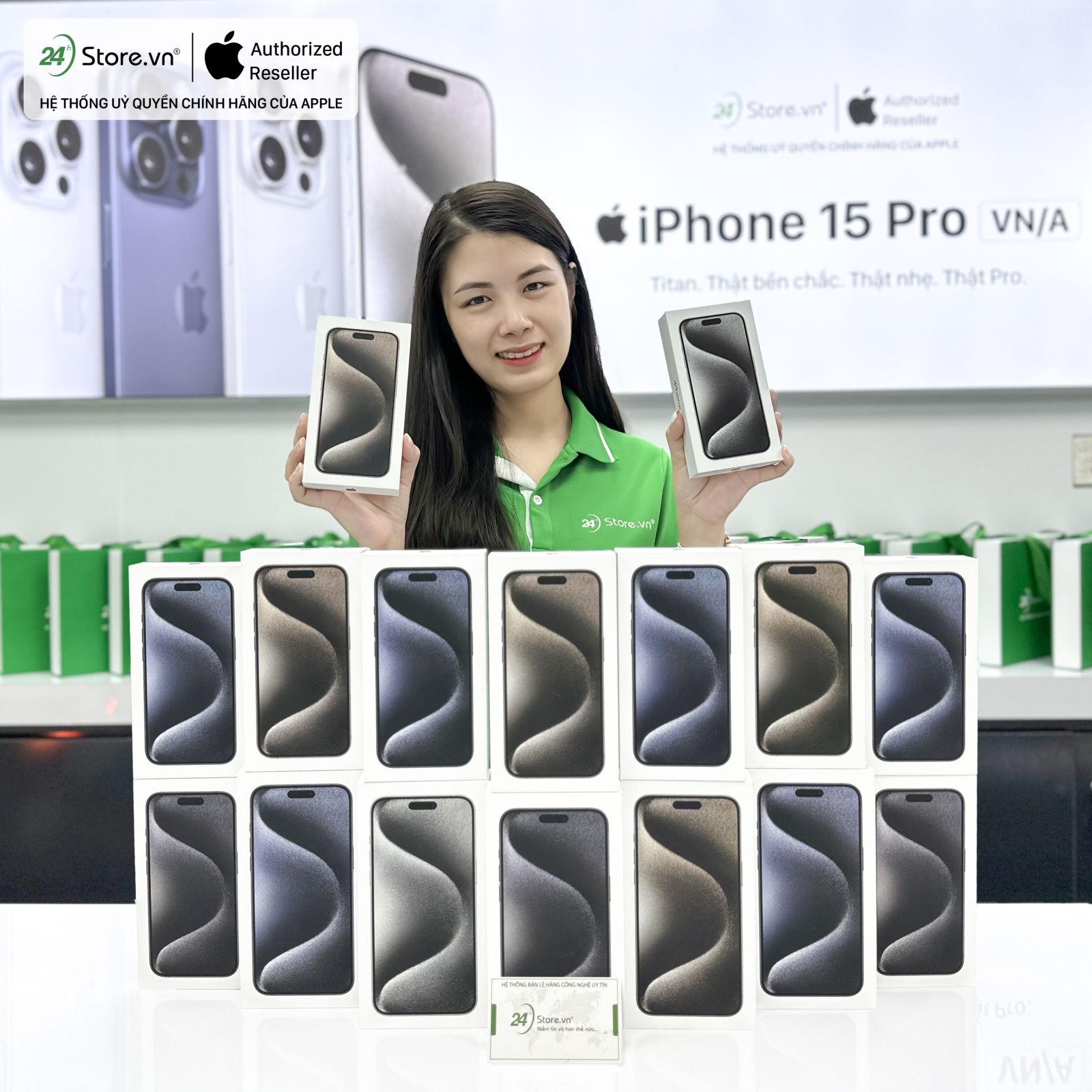 iPhone 15 series đắt hàng tại 24hStore, sẵn hàng giao ngay cùng khuyến mãi hấp dẫn đến 15 triệu đồng iPhone 15 series đắt hàng tại 24hStore, sẵn hàng giao ngay cùng khuyến mãi hấp dẫn đến 15 triệu đồng