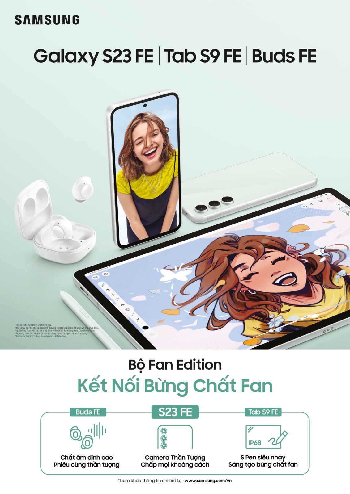 Samsung ra mắt bộ sản phẩm Fan Edition, mức giá cực hấp dẫn khi mua S23 FE và Buds FE trên Thế Giới Di Động 221974-samsung-cong-nghe-flagship-fan-edition