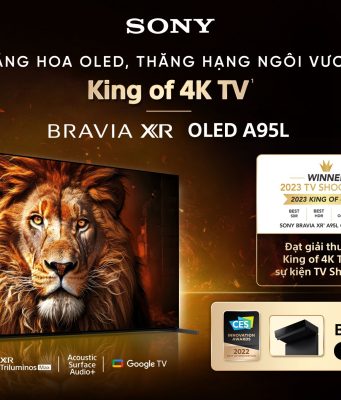 Sony BRAVIA XR OLED A95L chính thức có mặt tại Việt Nam sau khi đạt danh hiệu “King of 4K TV 2023”