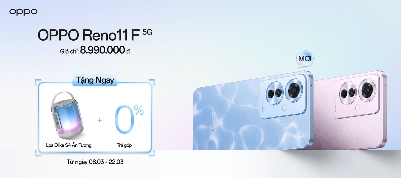 OPPO chính thức ra mắt Reno11 F 5G, giá 8,99 triệu đồng OPPO chính thức ra mắt Reno11 F 5G, giá 8,99 triệu đồng