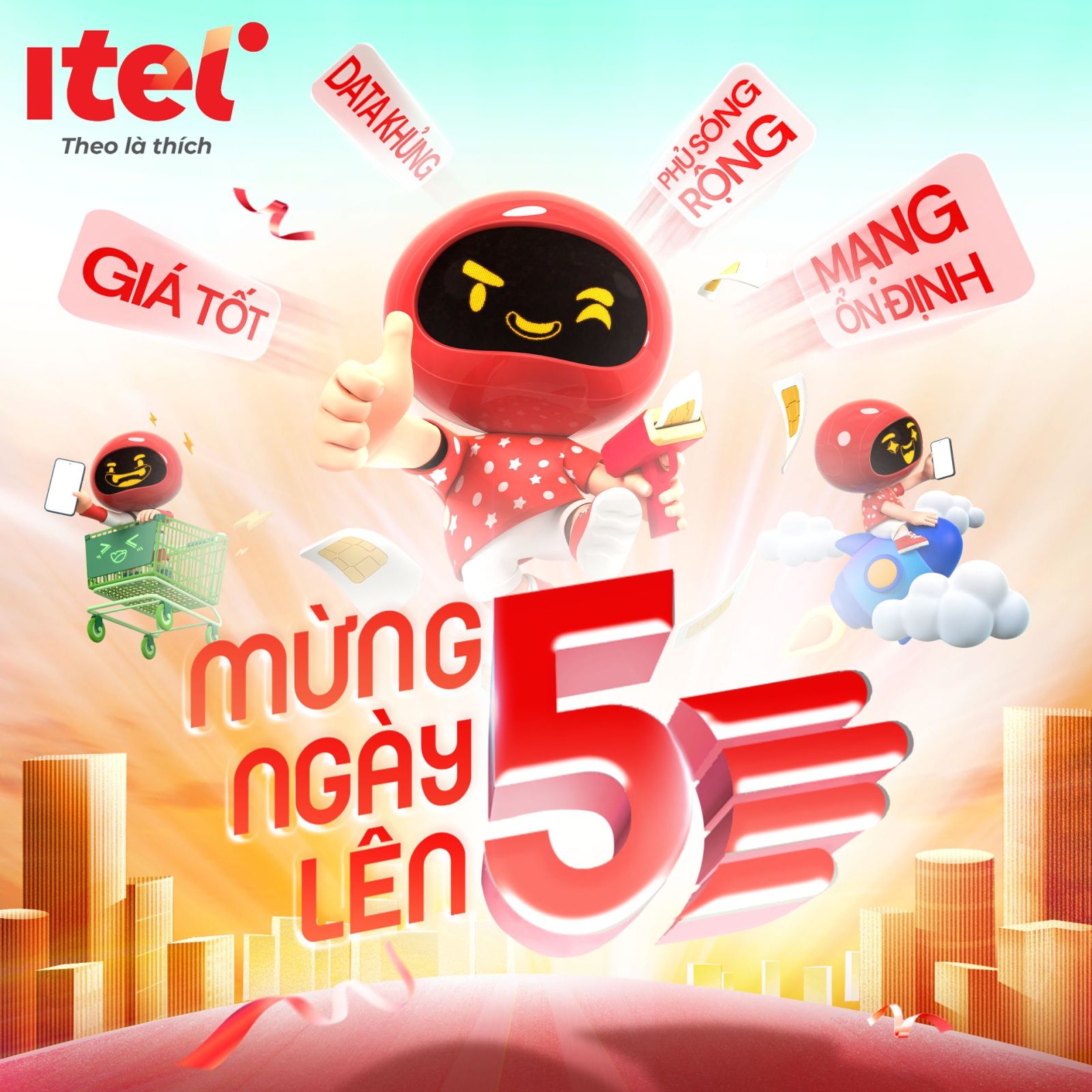 iTel là nhà mạng di động MVNO đầu tiên tại Việt Nam đón sinh nhật 5 tuổi iTel là nhà mạng di động MVNO đầu tiên tại Việt Nam đón sinh nhật 5 tuổi