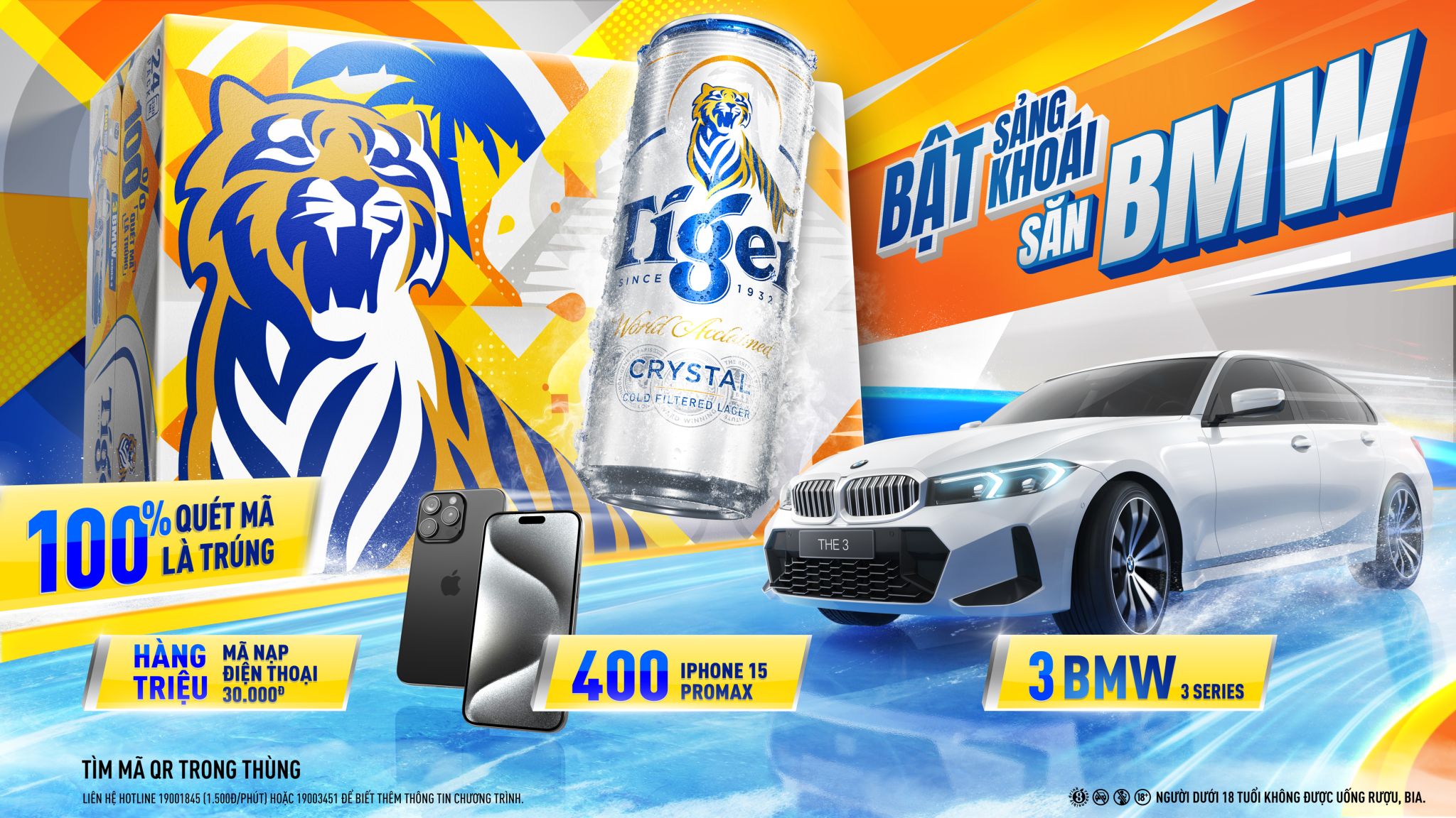Tiger Crystal tung chương trình khuyến mại “Bật sảng khoái, săn BMW” với tỉ lệ trúng thưởng 100% 234018-tiger-crystal-bat-sang-khoai-san-bmw