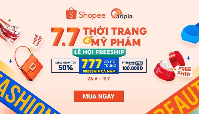 Người dùng tiết kiệm hơn 133 tỷ đồng cho phí vận chuyển xuyên suốt sự kiện 7.7 trên Shopee Người dùng tiết kiệm hơn 133 tỷ đồng cho phí vận chuyển xuyên suốt sự kiện 7.7 trên Shopee