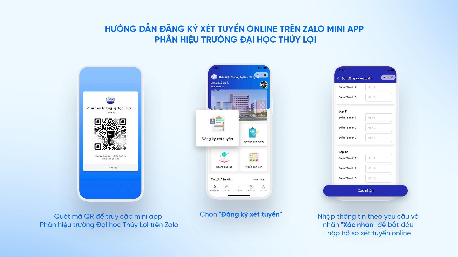 Thêm nhiều trường đại học đẩy mạnh tuyển sinh đợt 3 trên Zalo Thêm nhiều trường đại học đẩy mạnh tuyển sinh đợt 3 trên Zalo
