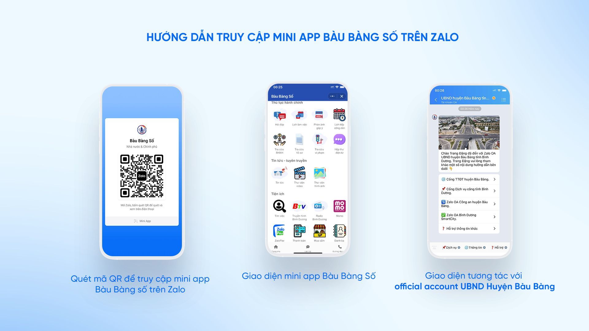 Nhiều huyện ở Bình Dương chủ động triển khai Zalo Mini App, tăng cường chuyển đổi số tại địa phương. Nhiều huyện ở Bình Dương chủ động triển khai Zalo Mini App, tăng cường chuyển đổi số tại địa phương.