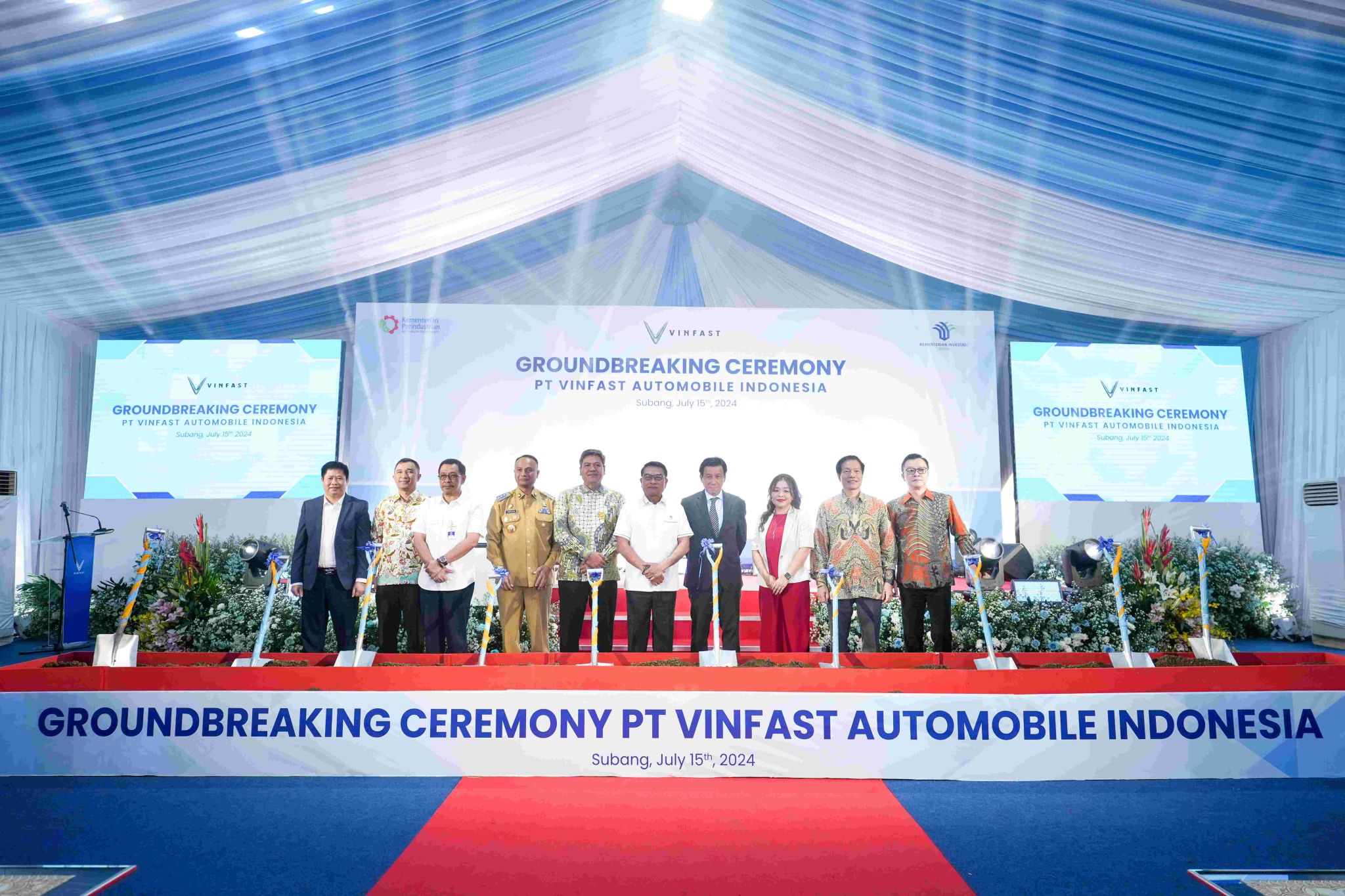 VinFast chính thức động thổ nhà máy lắp ráp xe điện tại Indonesia VinFast chính thức động thổ nhà máy lắp ráp xe điện tại Indonesia