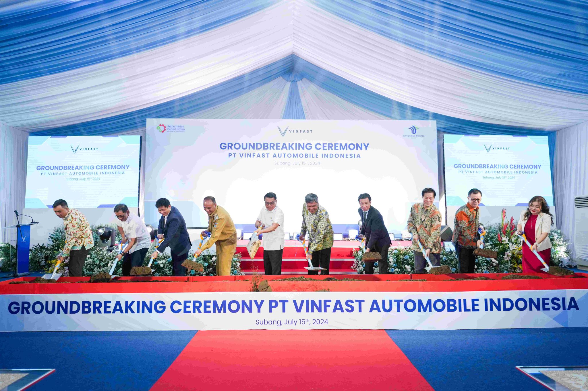 VinFast chính thức động thổ nhà máy lắp ráp xe điện tại Indonesia VinFast chính thức động thổ nhà máy lắp ráp xe điện tại Indonesia