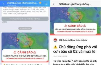Cảnh báo bão số 2 khẩn gửi trực tiếp đến người dân qua Zalo