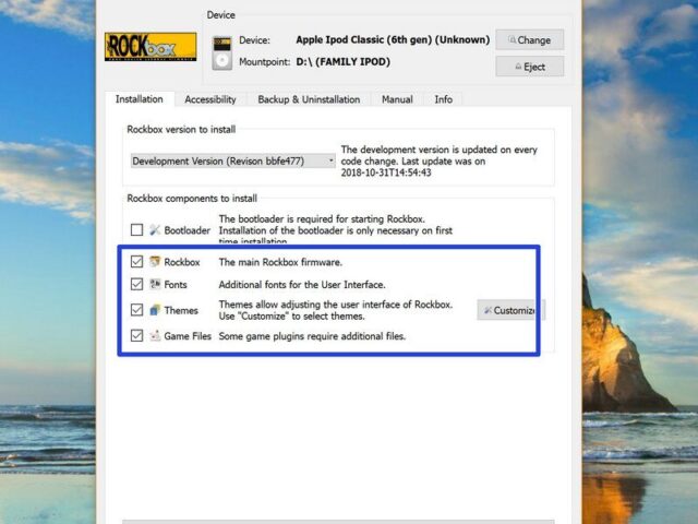 Hướng dẫn cài đặt Rockbox trên máy iPod Classic