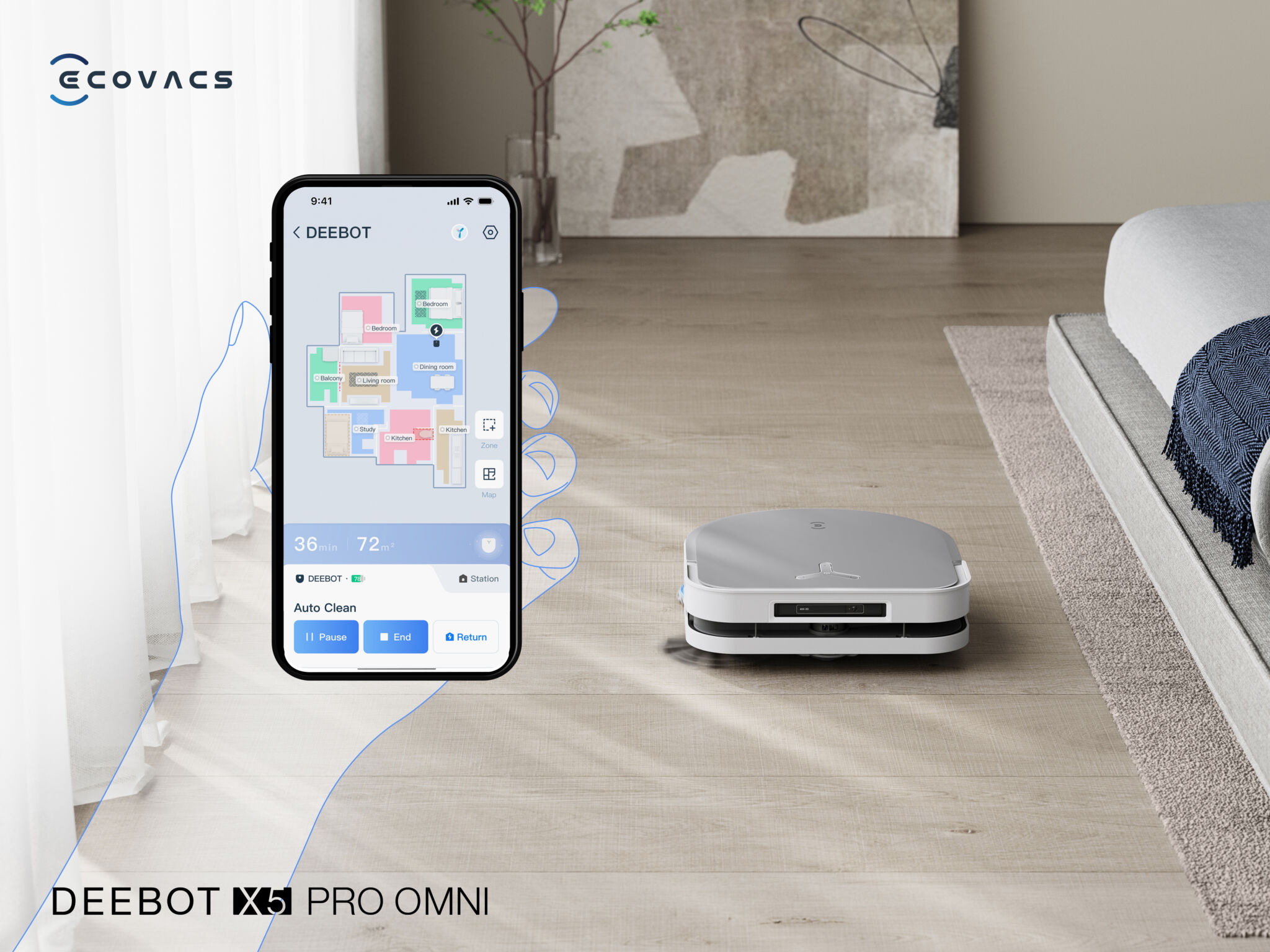 ECOVACS định hình lại việc làm sạch với DEEBOT X5 PRO OMNI ECOVACS định hình lại việc làm sạch với DEEBOT X5 PRO OMNI