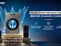 Máy giặt sấy bơm nhiệt Samsung Bespoke AI Heatpump thu hút sự quan tâm của người dùng Việt