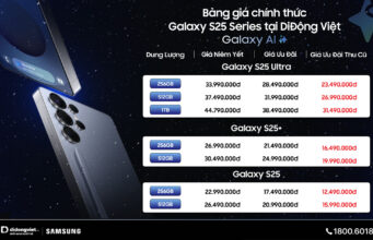 Galaxy S25 Ultra tại Di Động Việt: Trả trước 0 đồng, giá cuối chỉ từ 23,49 triệu đồng