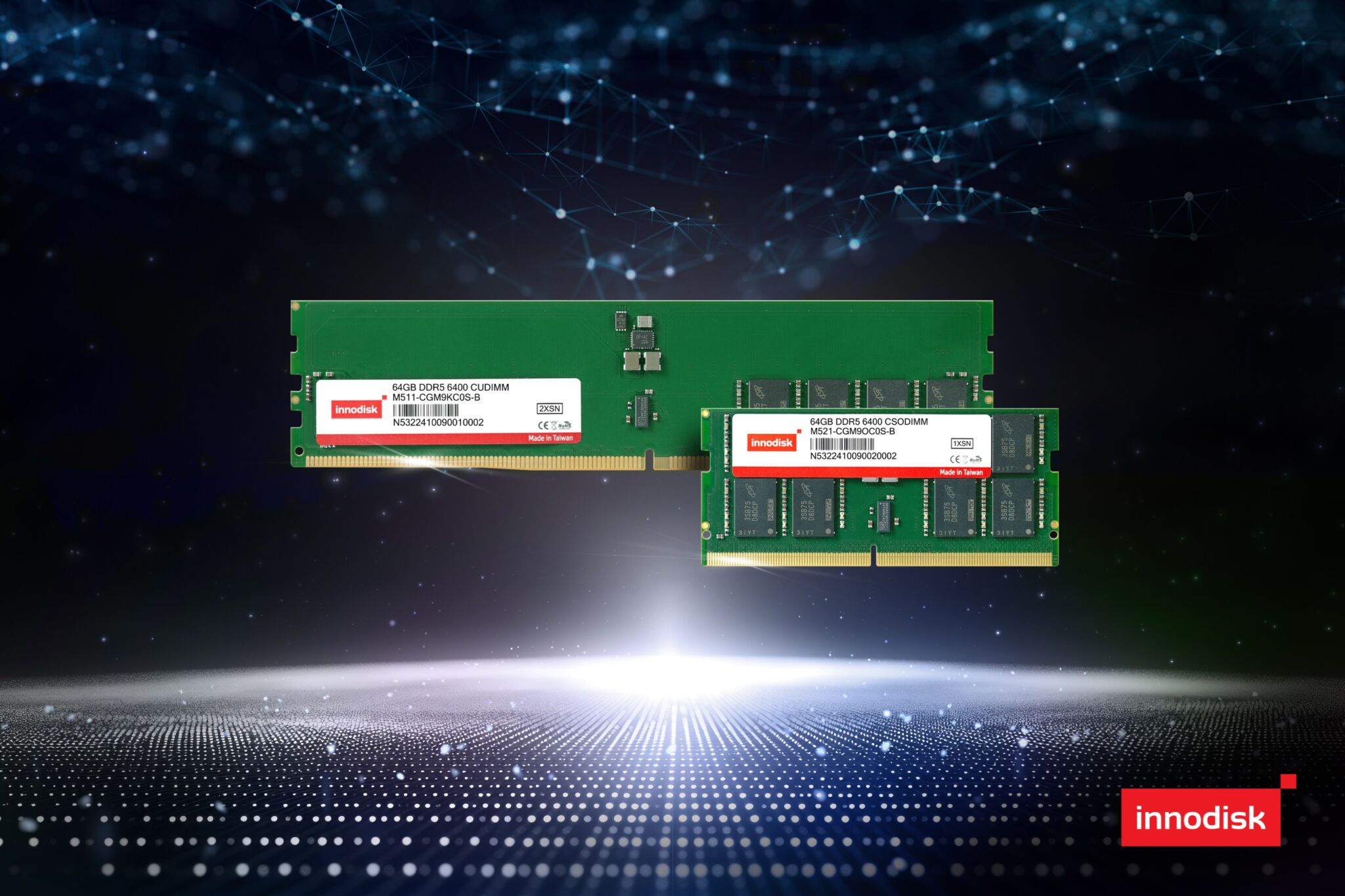 Innodisk ra mắt bộ nhớ DRAM DDR5 6400 với dung lượng 64GB, hỗ trợ đắc lực cho các thiết bị ứng dụng AI biên và AI tạo sinh Innodisk ra mắt bộ nhớ DRAM DDR5 6400 với dung lượng 64GB, hỗ trợ đắc lực cho các thiết bị ứng dụng AI biên và AI tạo sinh