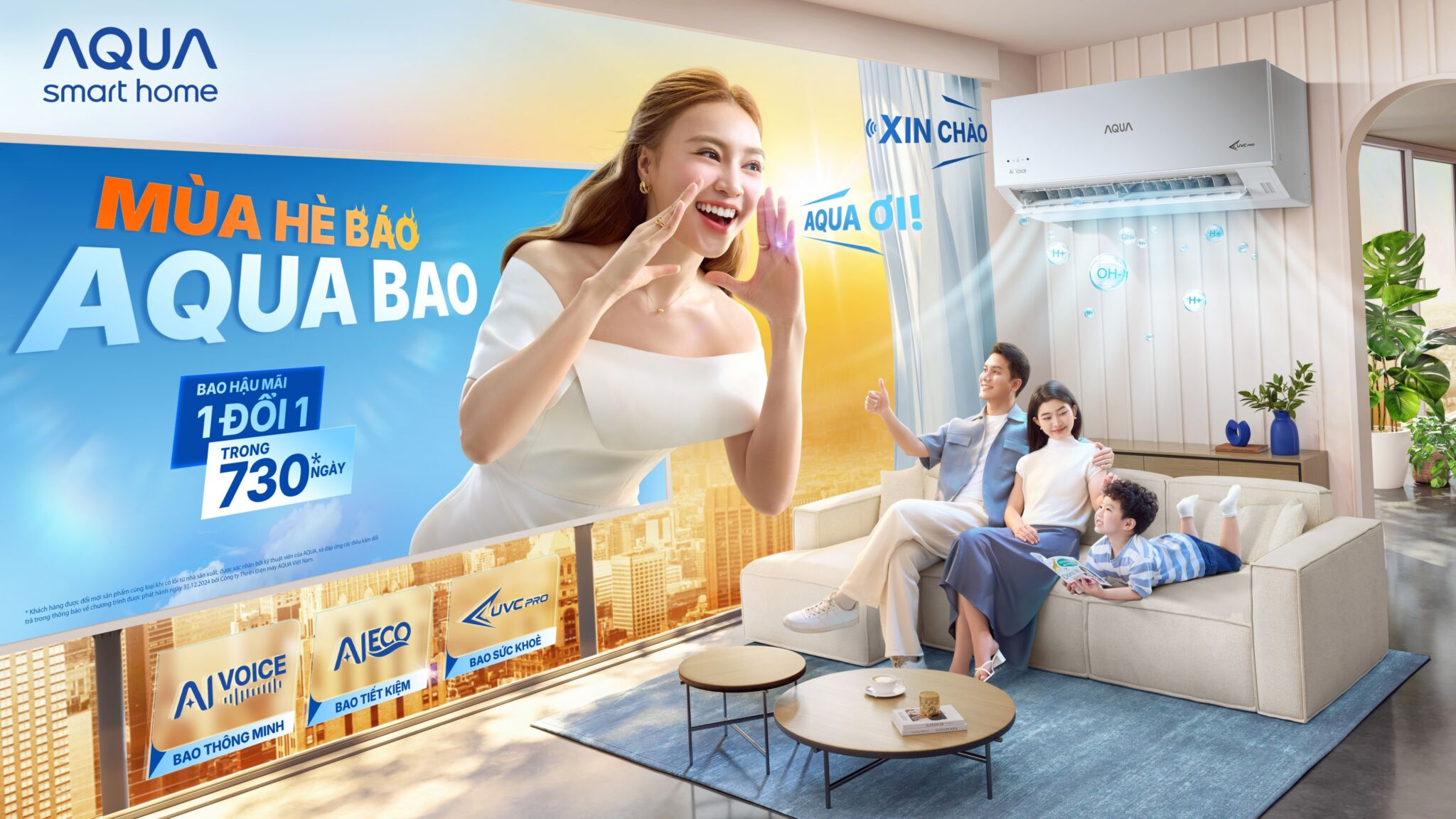 Ra mắt điều hòa AQUA UV VOICE tích hợp công nghệ AI Voice Ra mắt điều hòa AQUA UV VOICE tích hợp công nghệ AI Voice
