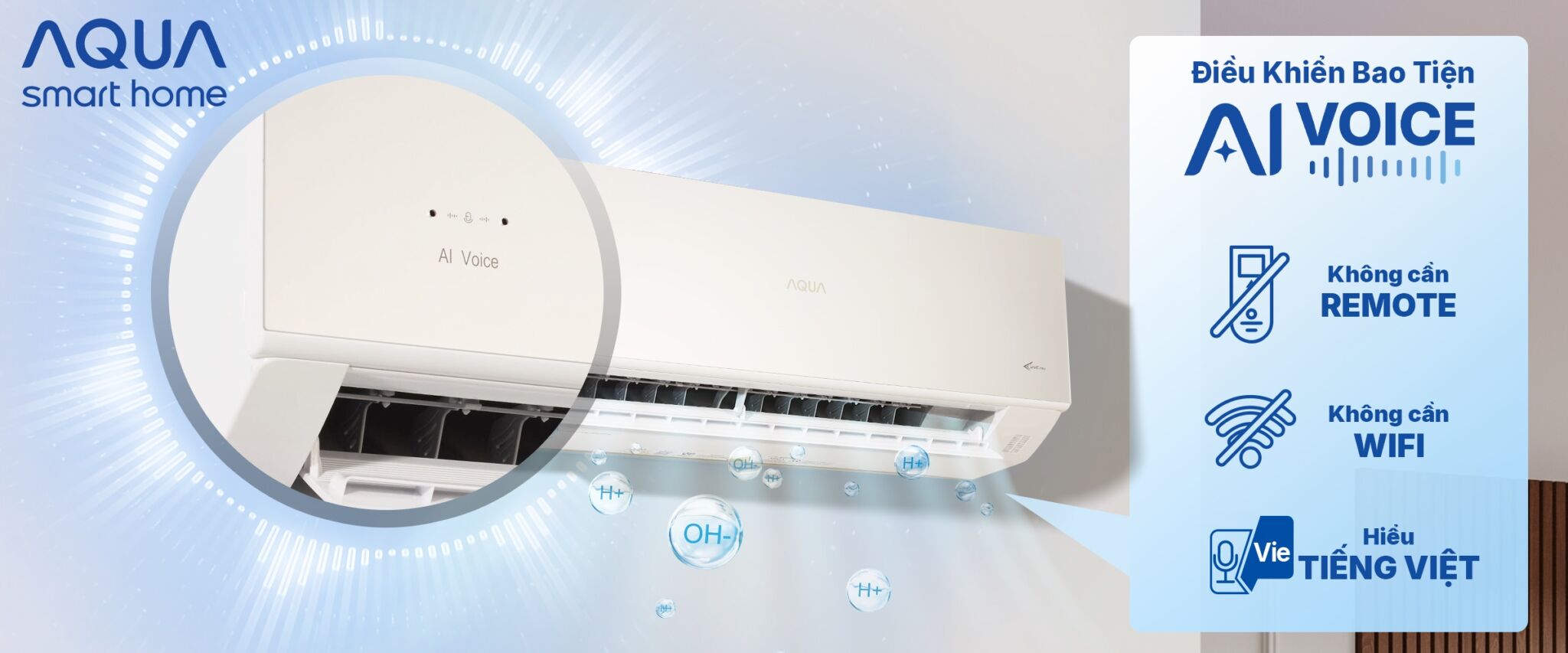 Ra mắt điều hòa AQUA UV VOICE tích hợp công nghệ AI Voice Ra mắt điều hòa AQUA UV VOICE tích hợp công nghệ AI Voice
