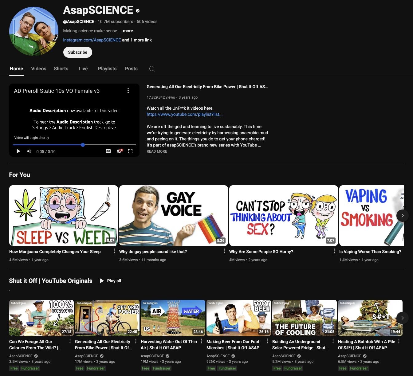 Những kênh YouTube về khoa học giá trị cho học sinh và giáo viên Những kênh YouTube về khoa học giá trị cho học sinh và giáo viên