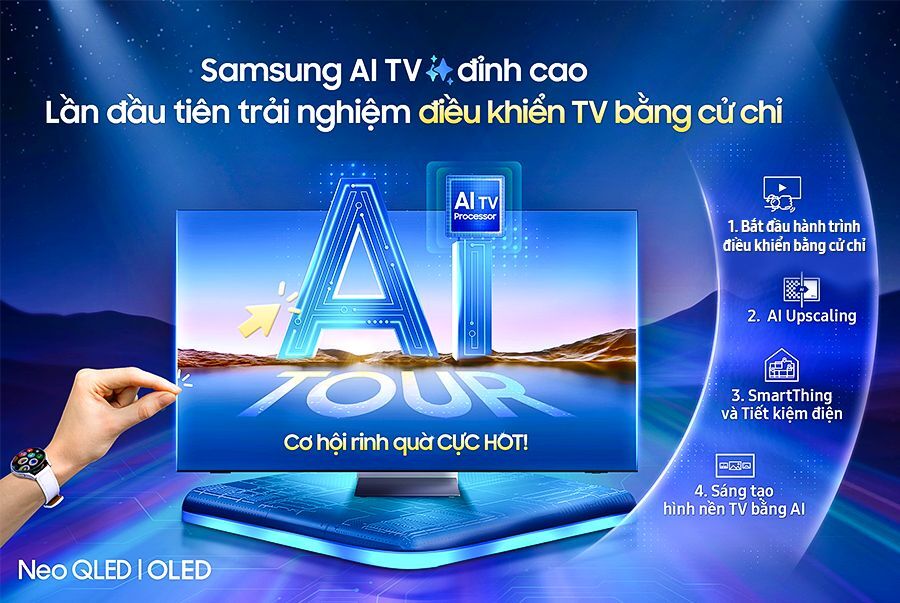 Samsung mang tính năng mới trên TV đến gần người dùng hơn qua Samsung Vision AI Tour 2025 Samsung mang tính năng mới trên TV đến gần người dùng hơn qua Samsung Vision AI Tour 2025