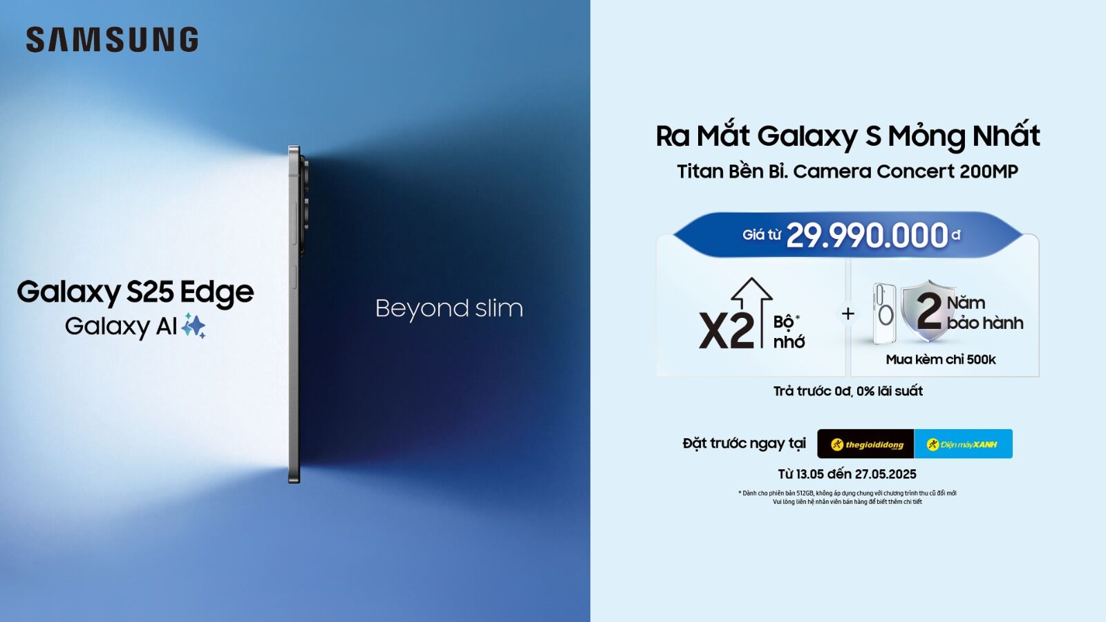 Samsung Galaxy S25 Edge có giá từ 30 triệu đồng Gặp gỡ Samsung Galaxy S25 Edge: Kiệt tác kỹ thuật với nhữngcải tiến phần cứng mỏng mới nhất