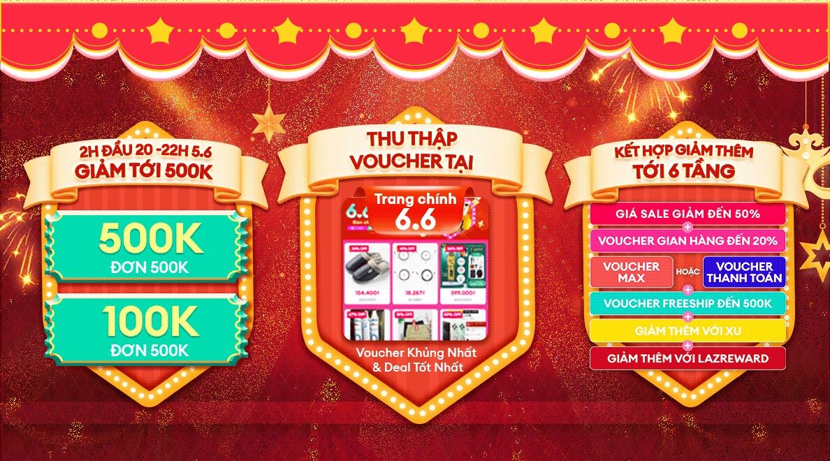 HOT hơn cả nhiệt độ mùa hè, Lazada tung loạt ưu đãi đậm sâu dịp 6.6