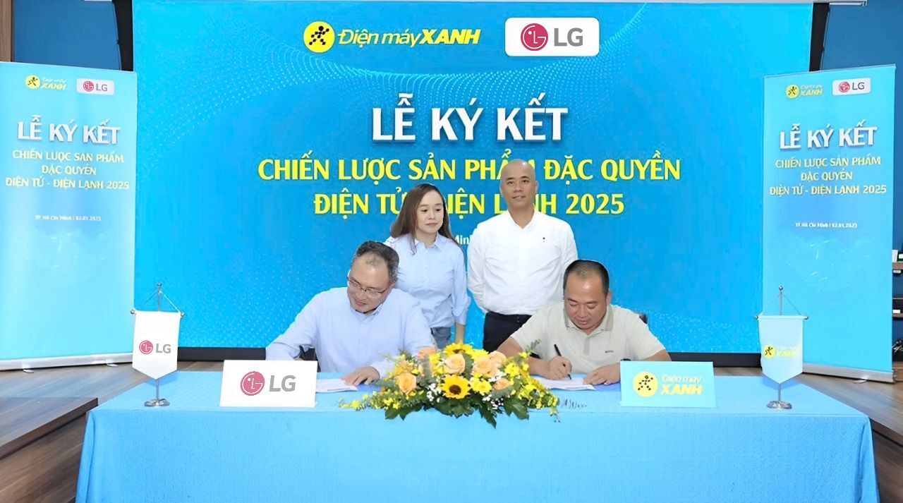 LG và Điện Máy Xanh hợp tác chiến lược, phân phối LG NanoCell AI 2025 kèm gói ưu đãi lên đến 25% LG và Điện Máy Xanh hợp tác chiến lược, phân phối LG NanoCell AI 2025 kèm gói ưu đãi lên đến 25%