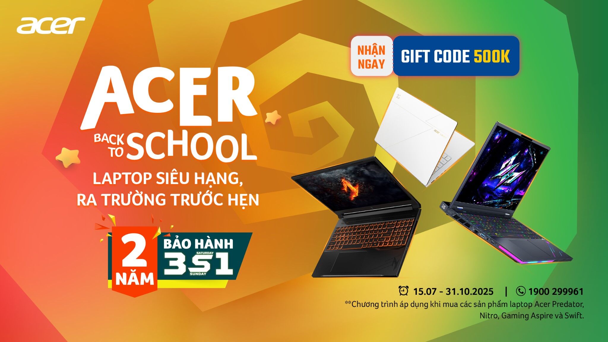 Acer Việt Nam ra mắt chương trình ưu đãi Back To School 2025: Laptop Siêu Hạng - Ra Trường Trước Hẹn Acer Việt Nam ra mắt chương trình ưu đãi Back To School 2025: Laptop Siêu Hạng - Ra Trường Trước Hẹn