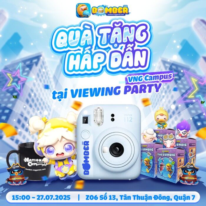 Bomber VNG tổ chức Viewing Party xem chung kết National Cup Bomber VNG tổ chức Viewing Party xem chung kết National Cup