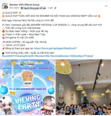 Bomber VNG tổ chức Viewing Party xem chung kết National Cup Bomber VNG tổ chức Viewing Party xem chung kết National Cup