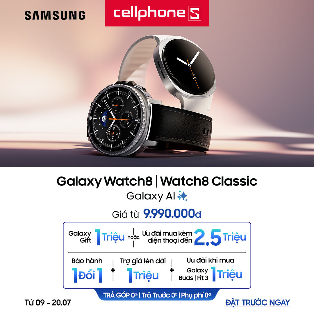CellphoneS mở đặt trước Galaxy Z Fold7 và Flip7, ưu đãi 5 triệu thu cũ lên đời kèm quà 8 triệu CellphoneS mở đặt trước Galaxy Z Fold7 và Flip7, ưu đãi 5 triệu thu cũ lên đời kèm quà 8 triệu