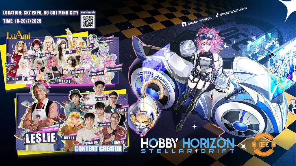 Hobby Horizon 2025 chính thức trở lại: mở rộng quy mô, đẩy mạnh trải nghiệm Gaming, công nghệ và hoạt động dành cho sinh viên Hobby Horizon 2025 chính thức trở lại: mở rộng quy mô, đẩy mạnh trải nghiệm Gaming, công nghệ và hoạt động dành cho sinh viên