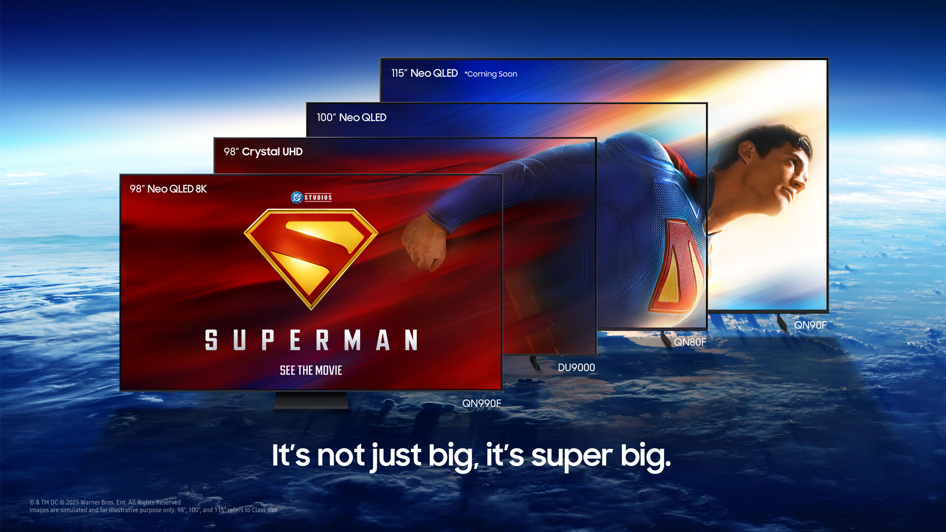 Samsung hợp tác cùng Warner Bros. và DC Studios mang đến trải nghiệm điện ảnh “Superman” trên màn hình TV cực đại Samsung hợp tác cùng Warner Bros. và DC Studios mang đến trải nghiệm điện ảnh “Superman” trên màn hình TV cực đại