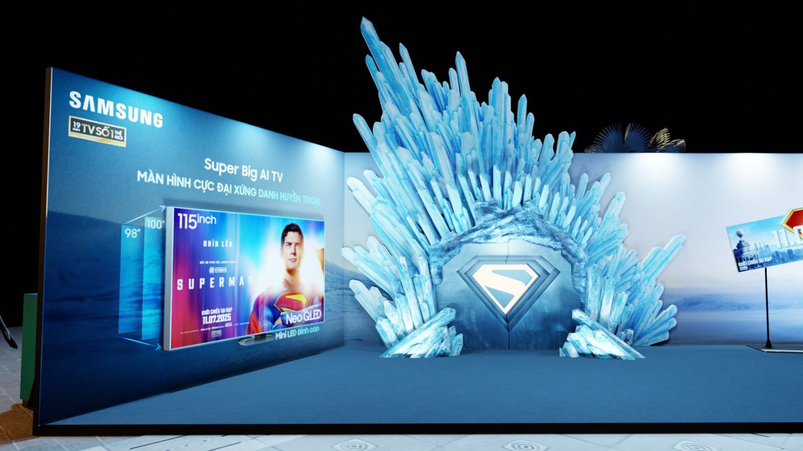 Checkin cùng Superman, trúng Samsung AI TV cực đại trị giá 75 triệu Checkin cùng Superman, trúng Samsung AI TV cực đại trị giá 75 triệu