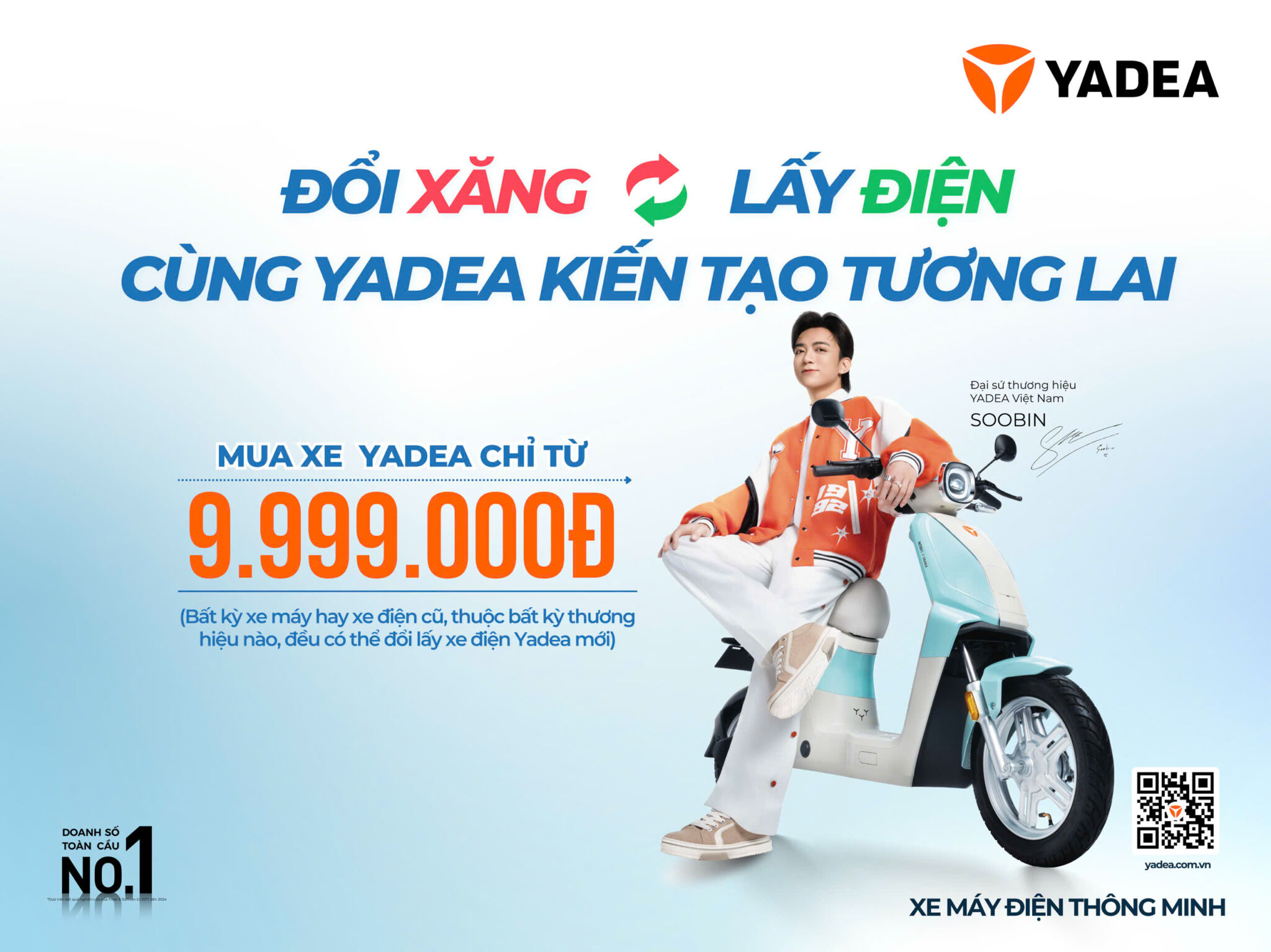 Yadea khởi động chương trình hỗ trợ người tiêu dùng chuyển đổi phương tiện xanh, cam kết đồng hành cùng việt nam kiến tạo tương lai bền vững Yadea khởi động chương trình hỗ trợ người tiêu dùng chuyển đổi phương tiện xanh, cam kết đồng hành cùng việt nam kiến tạo tương lai bền vững