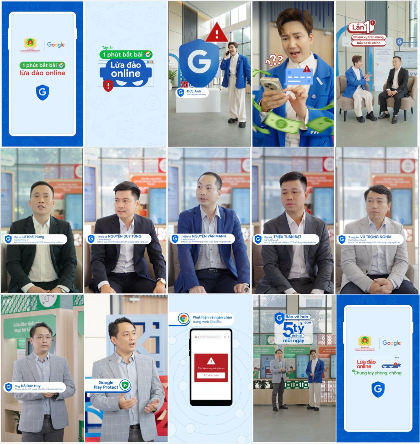 Google và Bộ Công an chia sẻ thành quả chiến dịch an ninh mạng Google và Bộ Công an công bố kết quả bước đầu của chiến dịch tuyên truyền Phòng Chống Lừa Đảo Trực Tuyến nhân ngày ngày an ninh mạng việt nam
