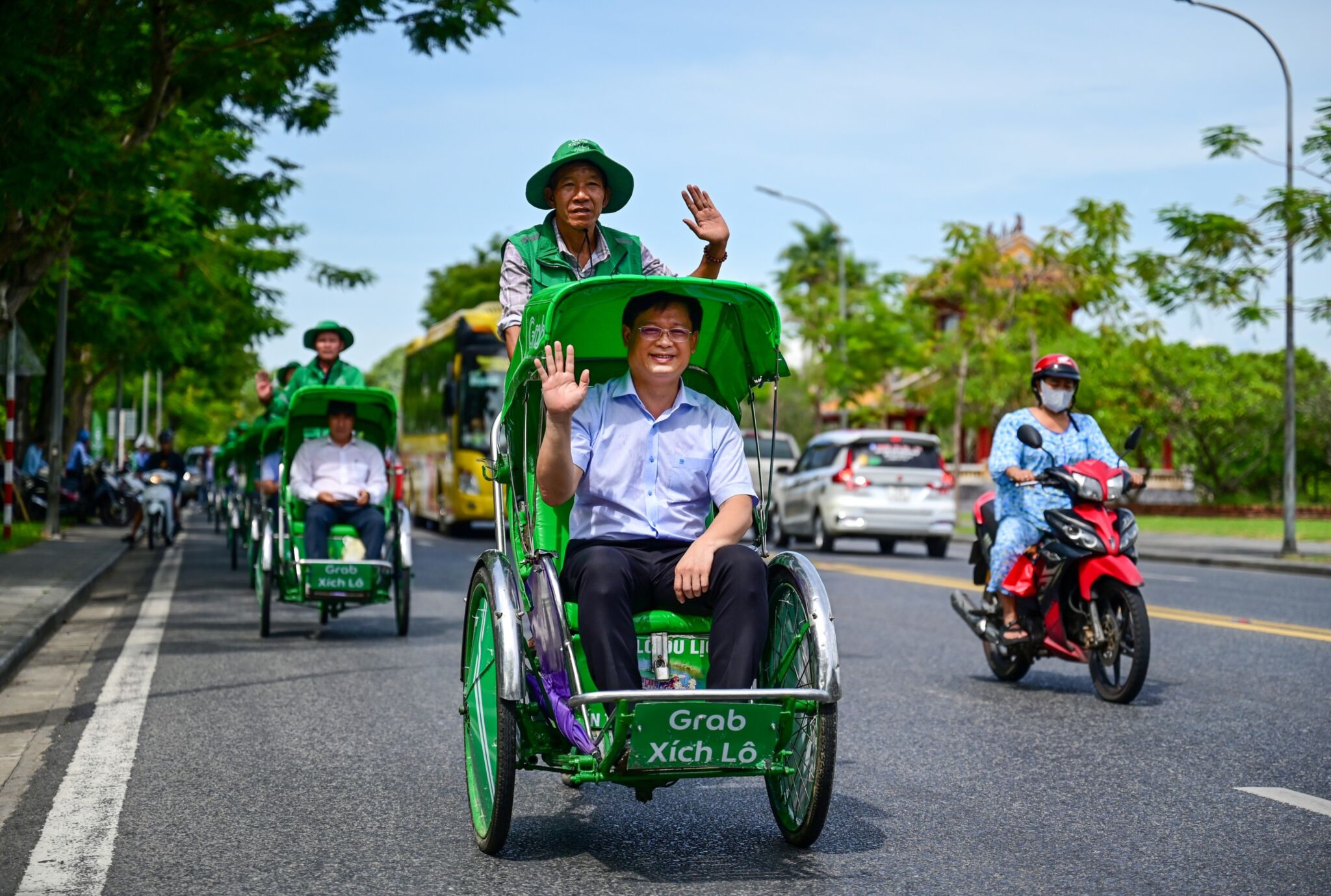 Grab chính thức thử nghiệm dịch vụ Grab Xích Lô tại Huế