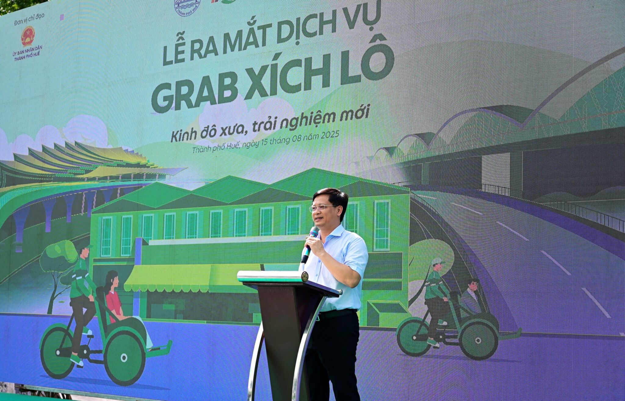 Grab chính thức thử nghiệm dịch vụ Grab Xích Lô tại Huế