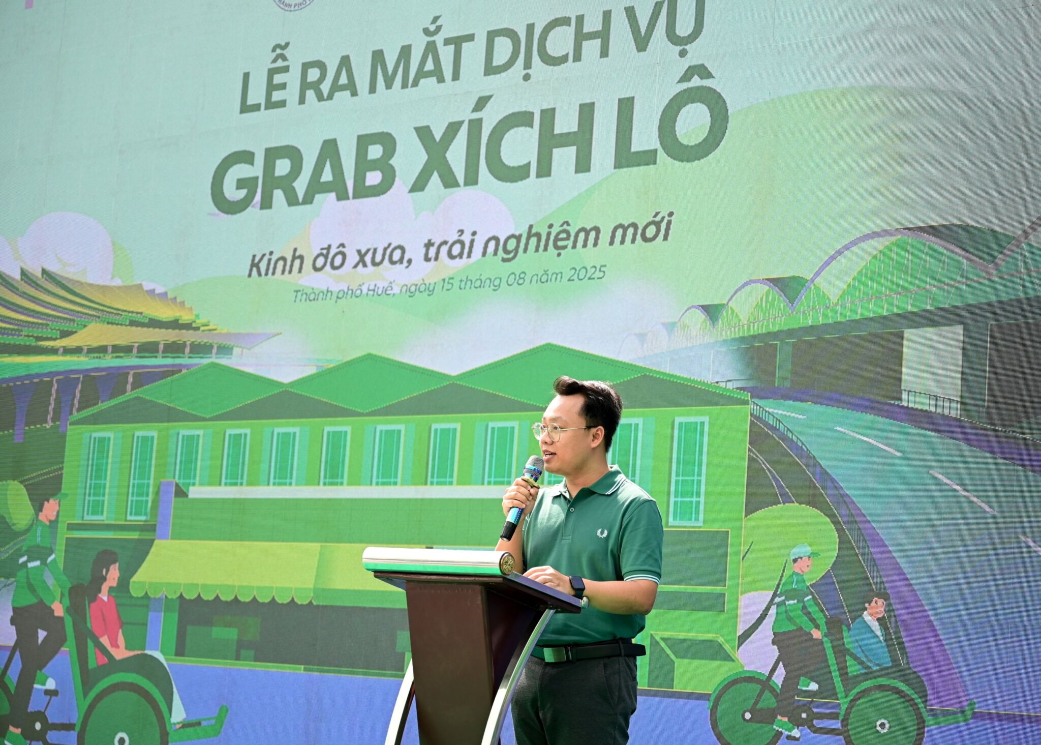 Grab chính thức thử nghiệm dịch vụ Grab Xích Lô tại Huế