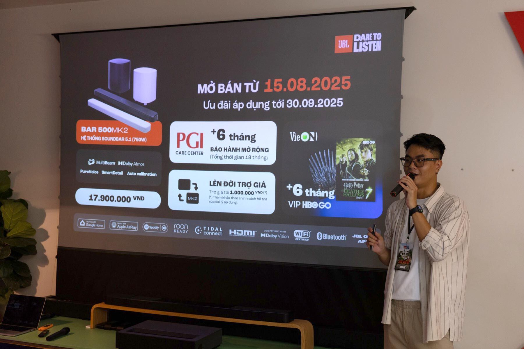 Ra mắt thế hệ loa thanh JBL Bar MK2 nâng tầm trải nghiệm giải trí tại gia Ra mắt thế hệ loa thanh JBL Bar MK2 nâng tầm trải nghiệm giải trí tại gia