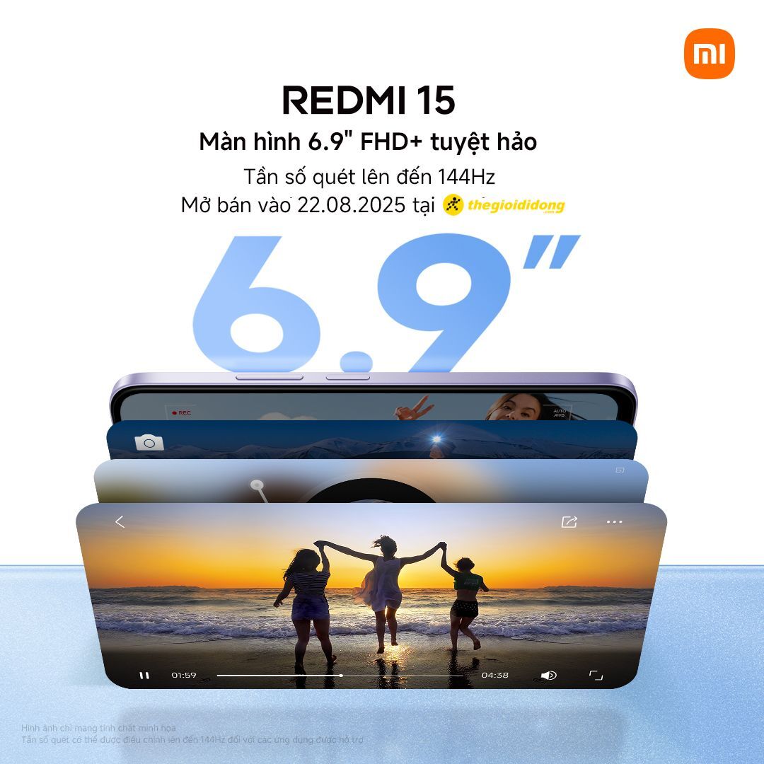 Redmi 15 với siêu pin Silicon-Carbon 7000mAh sắp ra mắt, mang đến cơ hội sở hữu vé concert “Anh Trai Vượt Ngàn Chông Gai”