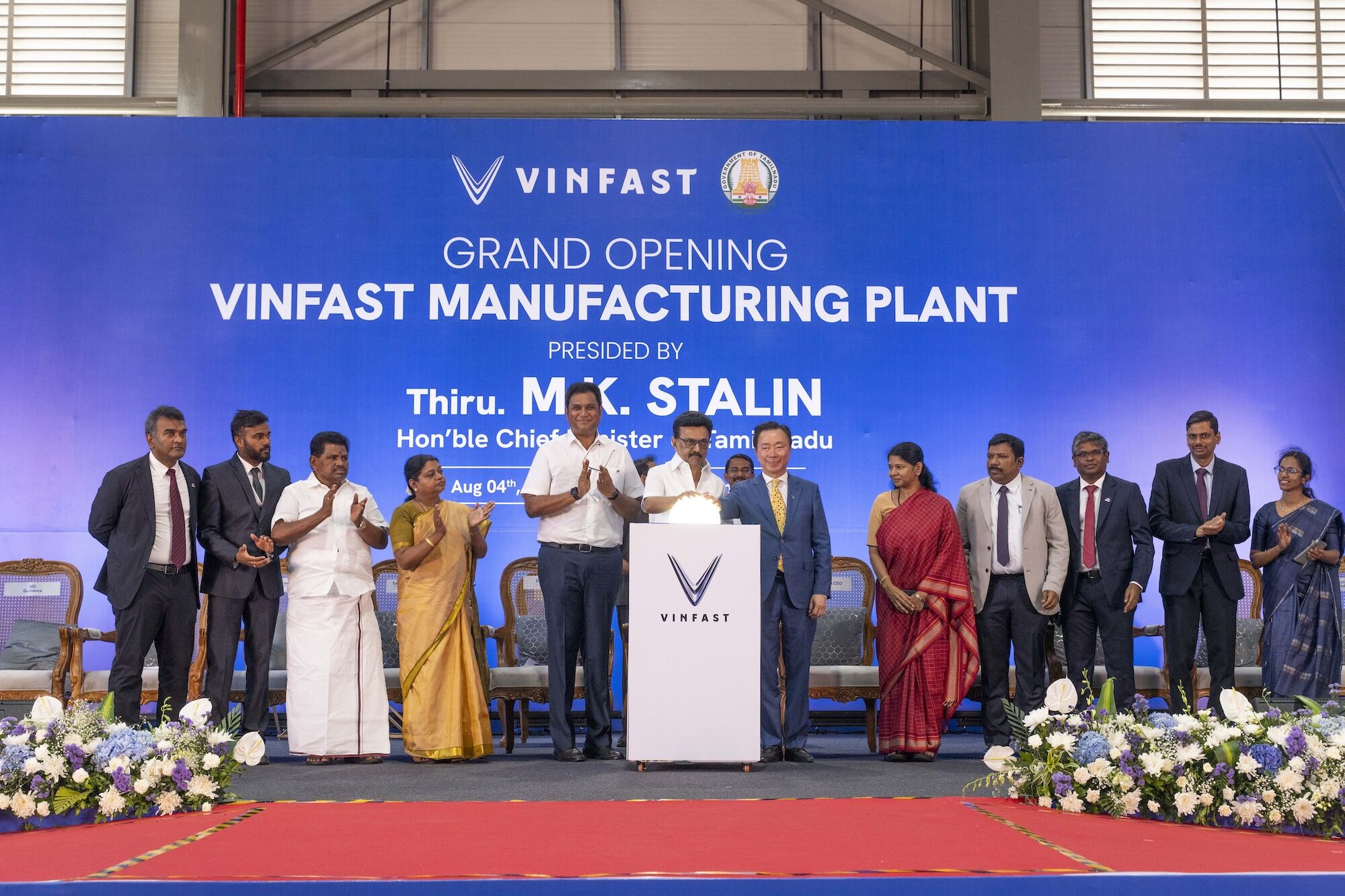 VinFast khánh thành nhà máy lắp ráp ô tô điện tại Tamil Nadu, Ấn Độ VinFast khánh thành nhà máy lắp ráp ô tô điện tại Tamil Nadu, Ấn Độ