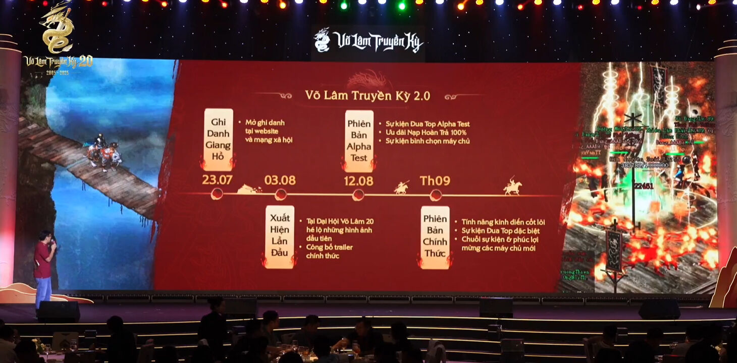 Võ Lâm Truyền Kỳ 2.0 chính thức lộ diện tại Đại Hội Võ Lâm 20: Vô vàn cải tiến bất ngờ Võ Lâm Truyền Kỳ 2.0 chính thức lộ diện tại Đại Hội Võ Lâm 20: Vô vàn cải tiến bất ngờ