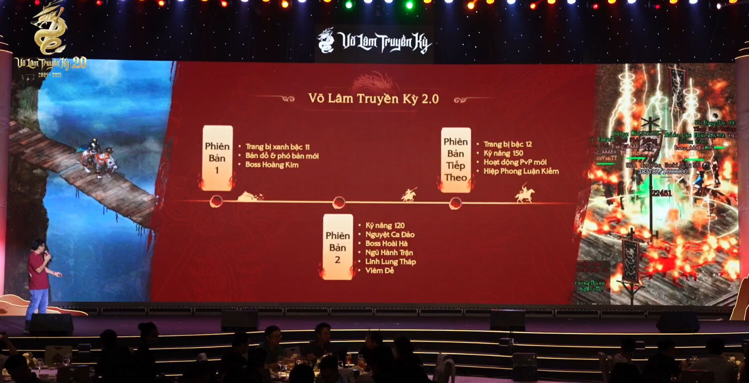 Võ Lâm Truyền Kỳ 2.0 chính thức lộ diện tại Đại Hội Võ Lâm 20: Vô vàn cải tiến bất ngờ Võ Lâm Truyền Kỳ 2.0 chính thức lộ diện tại Đại Hội Võ Lâm 20: Vô vàn cải tiến bất ngờ