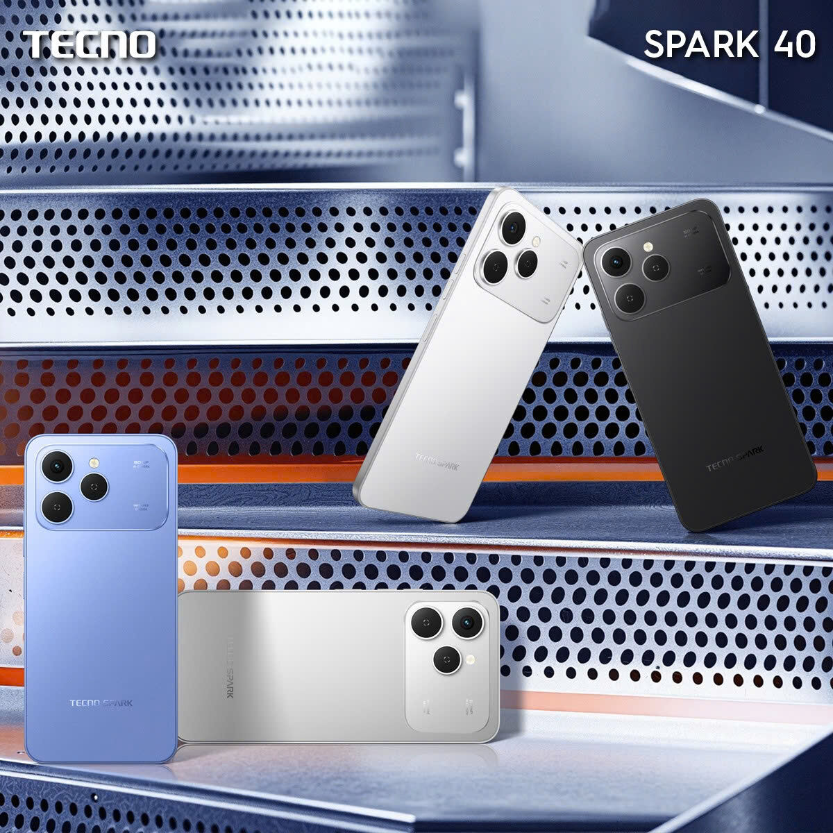 TECNO SPARK 40 Series: Màn hình Amoled 1,5K & 144Hz, Pin 6.000mAh, AI toàn diện, IP64, kháng rơi vỡ ở độ cao 1,5m TECNO SPARK 40 Series: Màn hình Amoled 1,5K & 144Hz, Pin 6.000mAh, AI toàn diện, IP64, kháng rơi vỡ ở độ cao 1,5m
