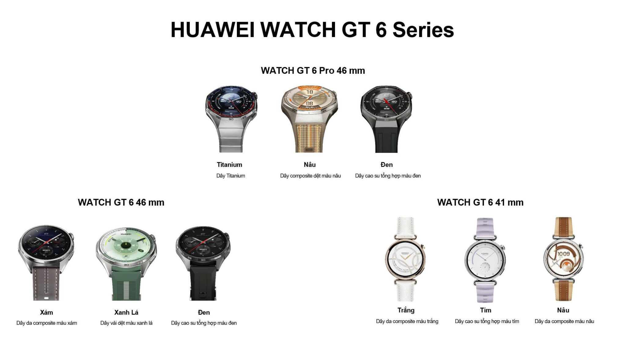 HUAWEI WATCH GT 6 Series chính thức ra mắt tại Việt Nam