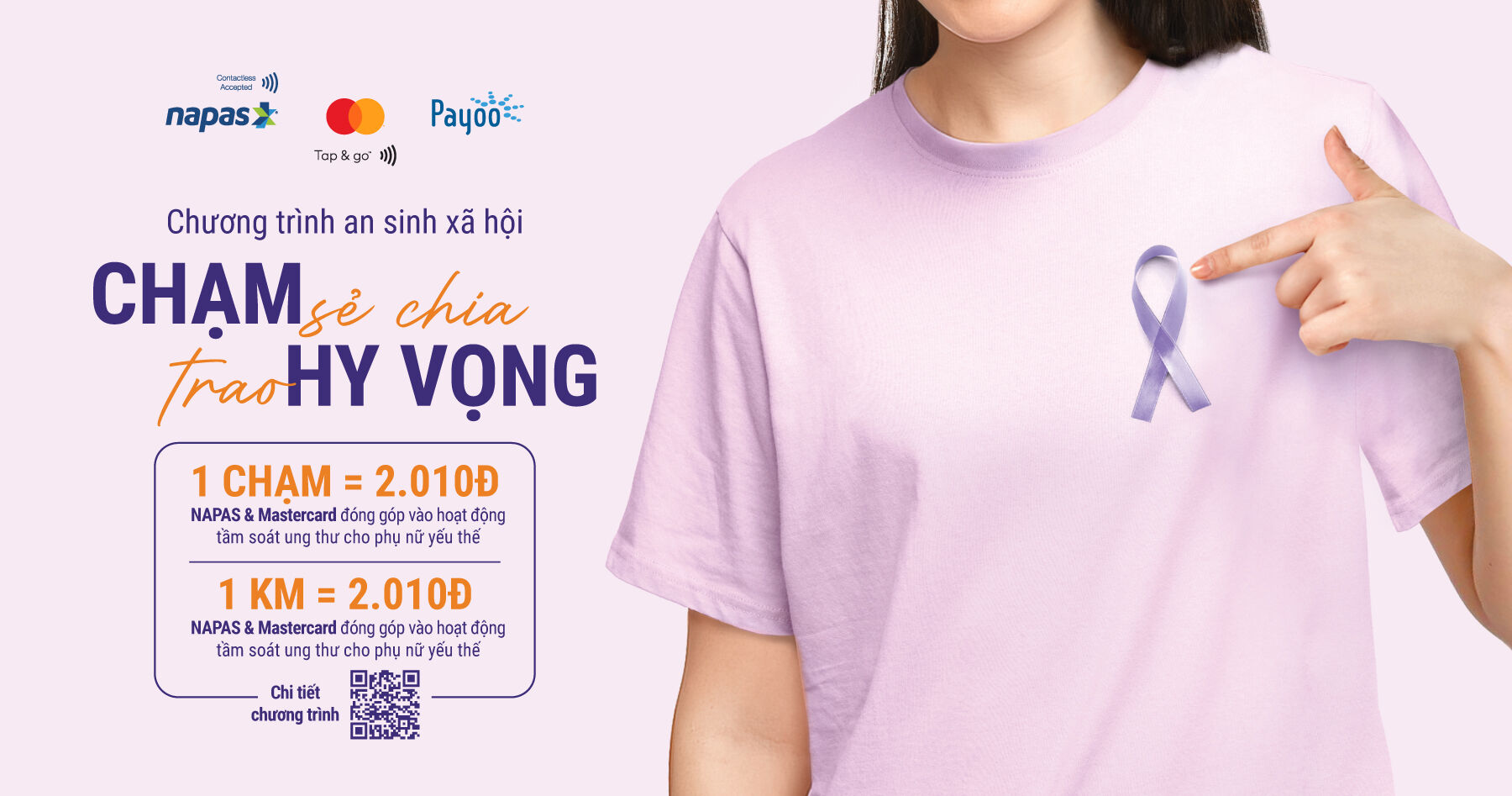 NAPAS, Mastercard và Payoo thực hiện 'Chạm sẻ chia, Trao hy vọng'